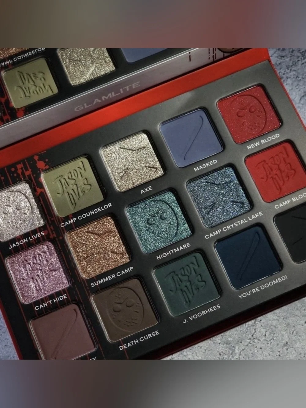 Glamlite Friday the 13th Camp Crystal Lake 15 Color Palette LIMITED EDITION